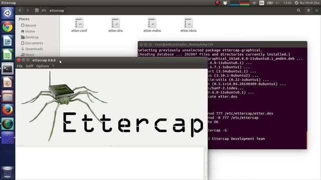 Redirect another on LAN to a Site using ETTERCAP on Ubuntu смотреть онлайн