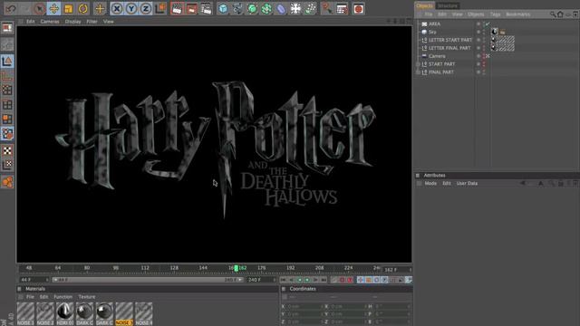 Создание титров к «Гарри Поттер 7» в Cinema 4D и After Effects смотреть онлайн