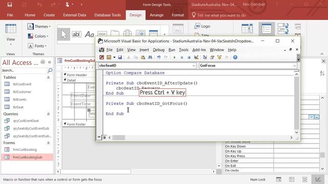 Creating a Booking database for Stadium Seats - Video 5 смотреть онлайн