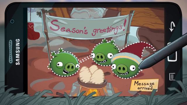 Angry Birds playing with Samsung Galaxy Note смотреть онлайн
