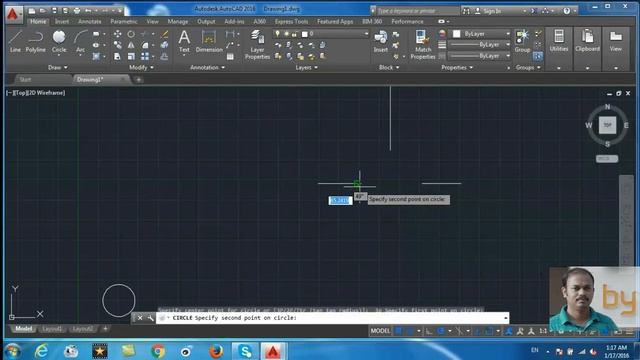 Draw Circles: Autocad 2016 cad software - online autocad classes Part 4-30 смотреть онлайн
