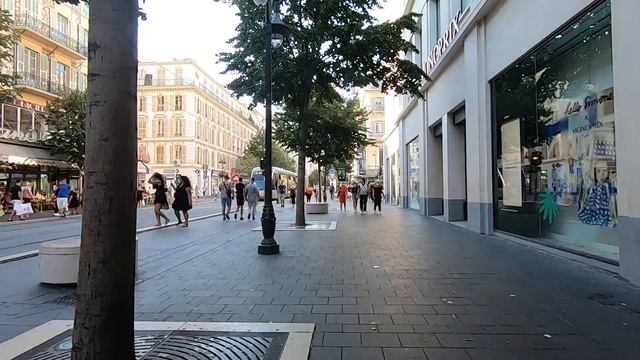 Walking NICE France Shopping Street 2021 - Avenue Jean Medecin - Part2 -Marche Nice Cote'd Azur !!! смотреть онлайн