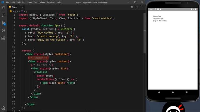React Native Tutorial #9 - Todo App (part 1) смотреть онлайн