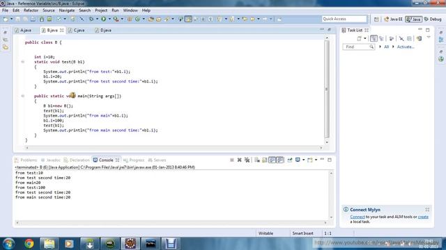 Reference variable in Java смотреть онлайн