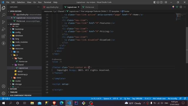Laravel9, Inertia, Vue3 #2 - Bootstrap CSS and Layout смотреть онлайн