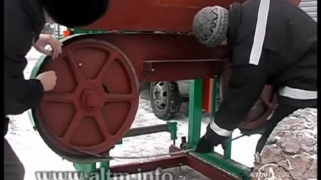 Настройка и установка ленточных пилорам Алтай смотреть онлайн