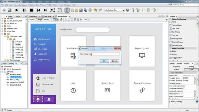 Java Netbeans Ui Design cash register Part 1 смотреть онлайн
