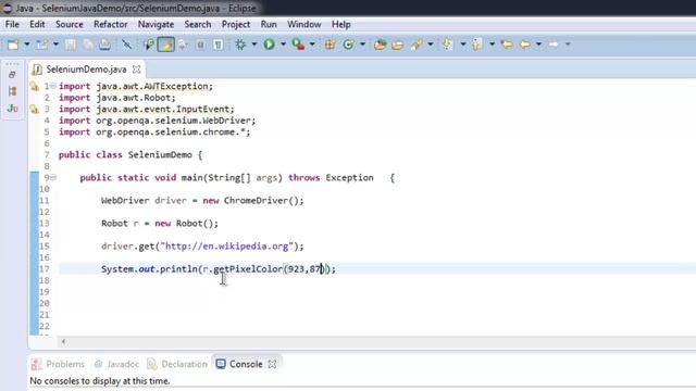 Java AWT Robot get pixel color selenium java webdriver смотреть онлайн