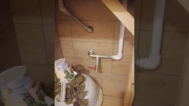 Баня своими руками. Печь Услада. Обливное устройство каскад 20. Баня из блоков. смотреть онлайн