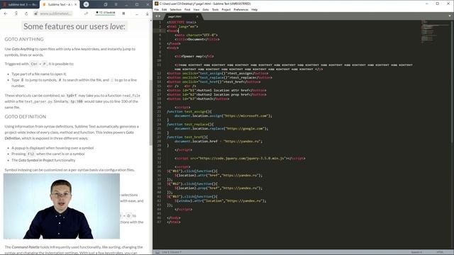 Как установить и использовать Sublime Text 3 смотреть онлайн
