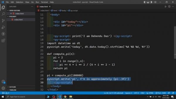 PyScript - Run Python In HTML | PyScript Tutorial | The End of Javascript?