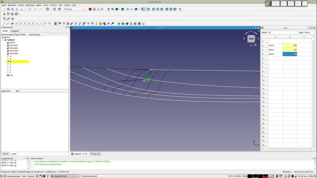 FreeCAD - Schiffs-Rumpf mit Deck und Heck, skaliert auf die gewünschte Größe смотреть онлайн