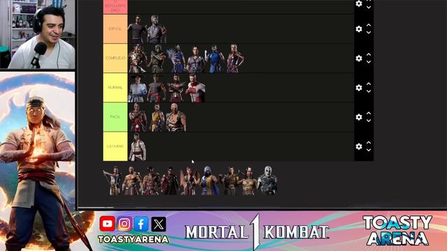 ⇪ TIER LIST ⇩ Mortal Kombat 1 - Del más DIFÍCIL al mas FÁCIL de manejar смотреть онлайн