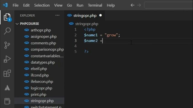 Php String Operators | Php Course | Video#17 | String operators in php | Grow Your Skills смотреть онлайн