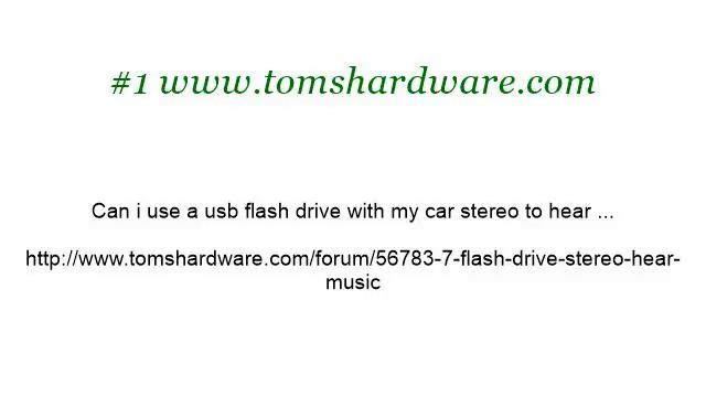 How-To Play An MP3 From A Flash Drive смотреть онлайн
