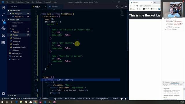 Let's build a project together || React Bucket List part one смотреть онлайн