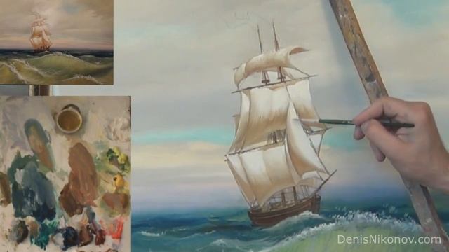 морской пейзаж с парусником 4ч смотреть онлайн