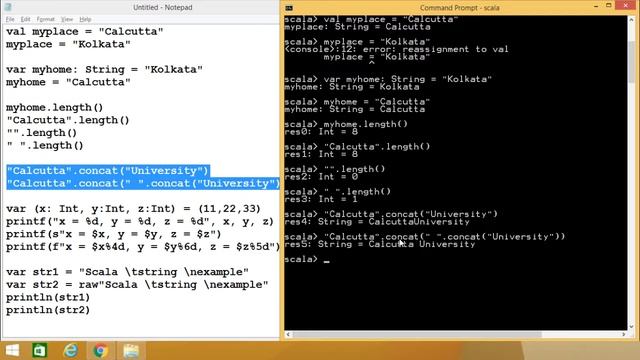 Scala - Strings смотреть онлайн