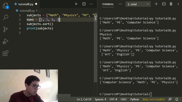 Python tutorial #8: Lists and Tuples смотреть онлайн