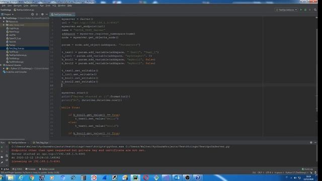 Opc UA Server in Python (part. 2) смотреть онлайн