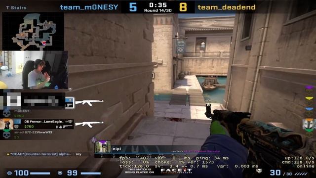 M0NESY С САМЫМ СМЕШНЫМ ТИММЕЙТОМ В ОДНОЙ КОМАНДЕ ??? M0NESY И NIPL ПОТЕЮТ НА 10 LVL FACEIT смотреть онлайн