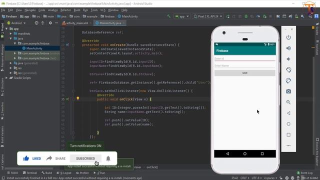 Android Firebase - 13 - How We can Write - Store Data with PushID By Push Method On Firebase смотреть онлайн