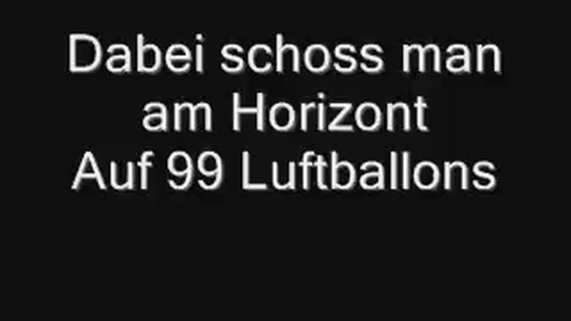 99 LUFTBALLONS Lyrics- Nena