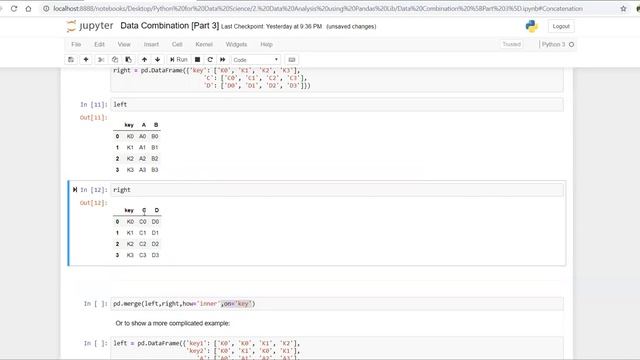 How to do Merging, Joining and Concatenation in Pandas Data Frame смотреть онлайн