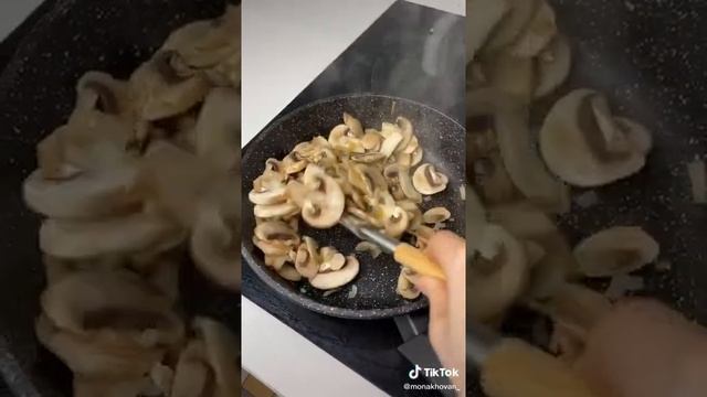 картошка с грибами с сливочном соусе смотреть онлайн