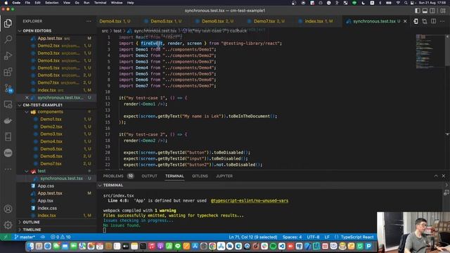 สอน React.JS Testing Ep7 - Role and ClickEvent смотреть онлайн
