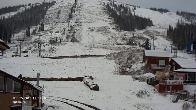 Шерегеш, гора Зеленая 25.10.2017 смотреть онлайн