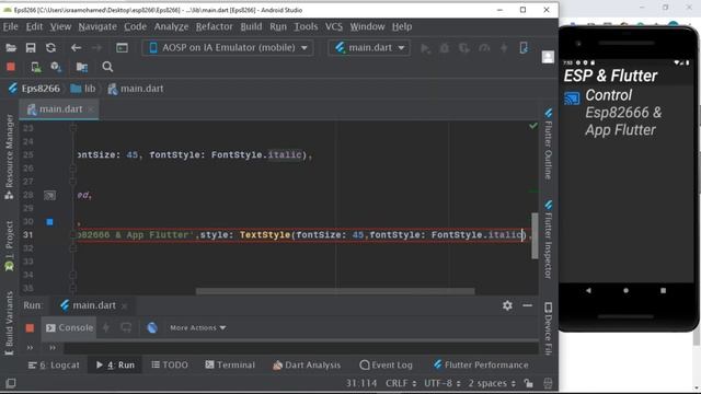 5- تصميم تطبيق تحكم في Nodemcu esp8266 باستخدام Flutter смотреть онлайн