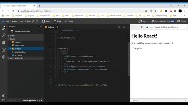 How to Check uncheck checkbox in react.js | react.js checkbox | Check uncheck in react смотреть онлайн