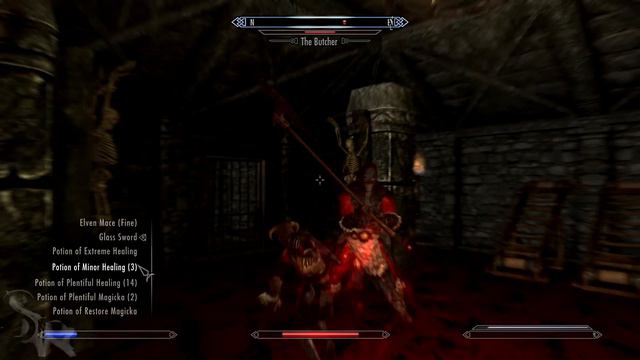1 vs 1 battle w/ The Butcher | Cathedral Mod for Skyrim смотреть онлайн