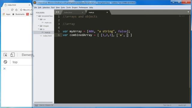 1 Arrays and Objects смотреть онлайн