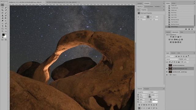 Part 3 - Manual Aligment - How To Edit Milky Way Photos In Lightroom & Photoshop смотреть онлайн