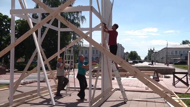 Строительство праздничного городка смотреть онлайн