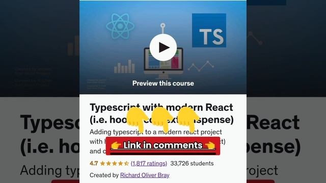 Typescript with modern React (i.e. hooks, context, suspense) смотреть онлайн
