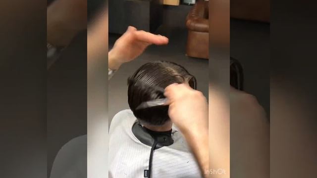 classic middle-length men's haircut классическая стрижка на средней длине! Side part смотреть онлайн