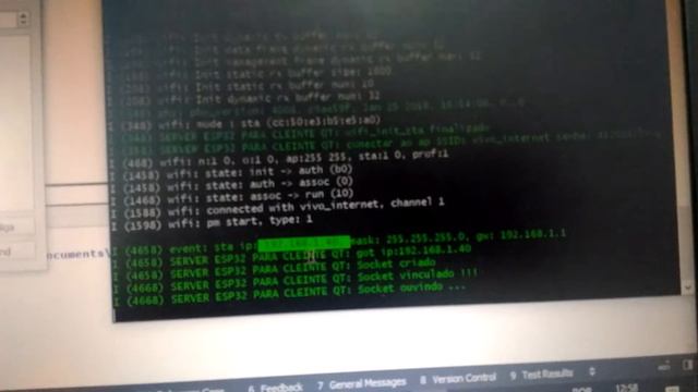 ESP32 Server e Software Cliente QT Creator смотреть онлайн