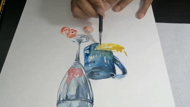How to paint Still life watercolor painting смотреть онлайн
