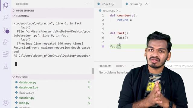 #22 Recursion in Python | Python Tutorial for Beginners | తెలుగులో смотреть онлайн