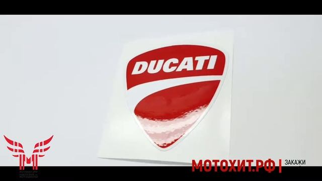Наклейка DUCATI LOGO RED смотреть онлайн