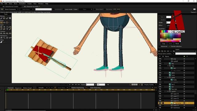 How to make your character hold or drop object in moho смотреть онлайн