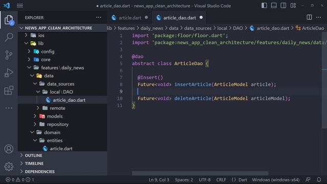 Build A News App - Local Database(Floor) | PART 9 - Flutter Clean Architecture смотреть онлайн