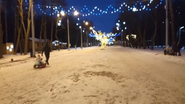 Прогулка Рязань. Лесопарк зимой. смотреть онлайн