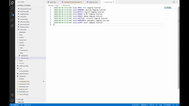 Logging in Laravel | Laravel Tutorial смотреть онлайн