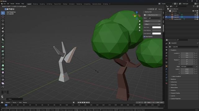 How to make low poly tree in Blender 3D смотреть онлайн