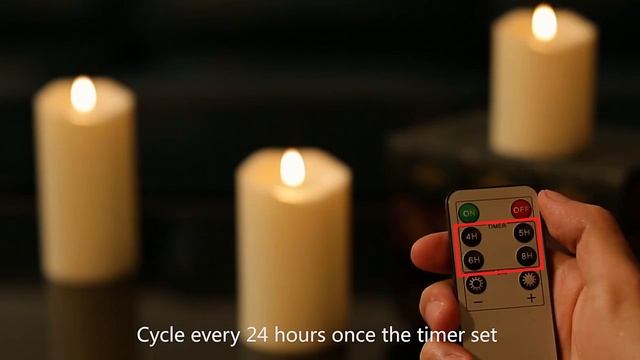 Светодиодные беспламенные свечи с пультом ДУ