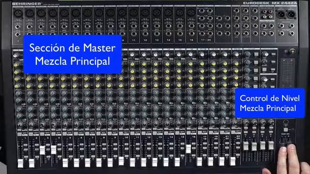 Mesa Mezclas de Sonido - Sección Máster, Monitor y Mezclas Intermedias | | UPV смотреть онлайн